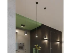 Sollux Lighting Lámparas de pared Celeris moderno de aluminio - 1 fuentes luminosas 4000K - L.10 x A.10 cm - Negro Clearance