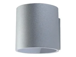 Online Sollux Lighting Lámparas de pared Celeris moderno de aluminio - 1 fuentes luminosas 4000K - L.10 x A.10 cm - Gris