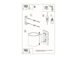 Sollux Lighting Lámparas de pared Celeris moderno de aluminio - 1 fuentes luminosas 4000K - L.10 x A.10 cm - Blanco Sale