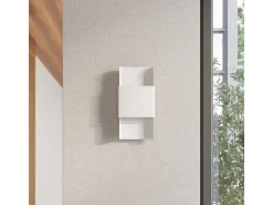 Sale Sollux Lighting Lámparas De Pared Durlin Moderno De Acero - 2 Fuentes Luminosas - L.20 X A.40 Cm - Blanco