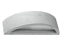 Best Sollux Lighting Lámparas de pared Enumis moderno de hormigón/vidrio - 1 fuentes luminosas 4000K - L.40 x A.10 cm - Gris