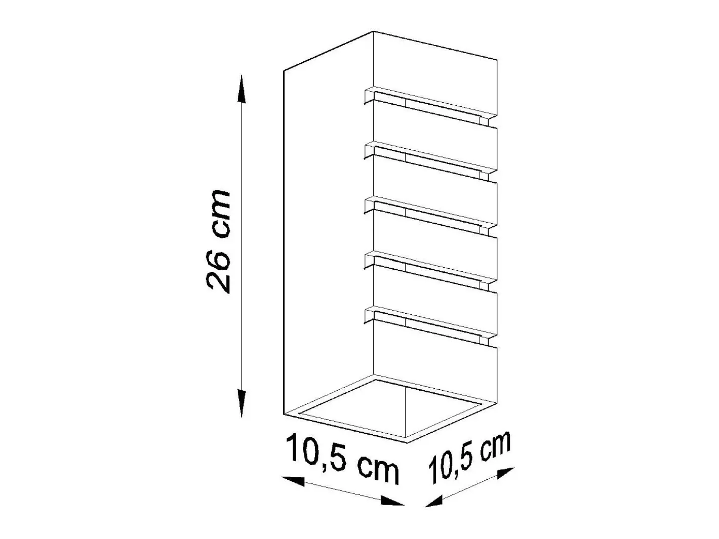 Outlet Sollux Lighting Lámparas de pared Flaam moderno de cerámica/vidrio - 1 fuentes luminosas 4000K - L.10,5 x A.26 cm - Blanco