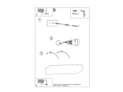 Outlet Sollux Lighting Lámparas de pared Flain moderno de cerámica - 2 fuentes luminosas 3000K - L.31 x A.6,5 cm - Blanco