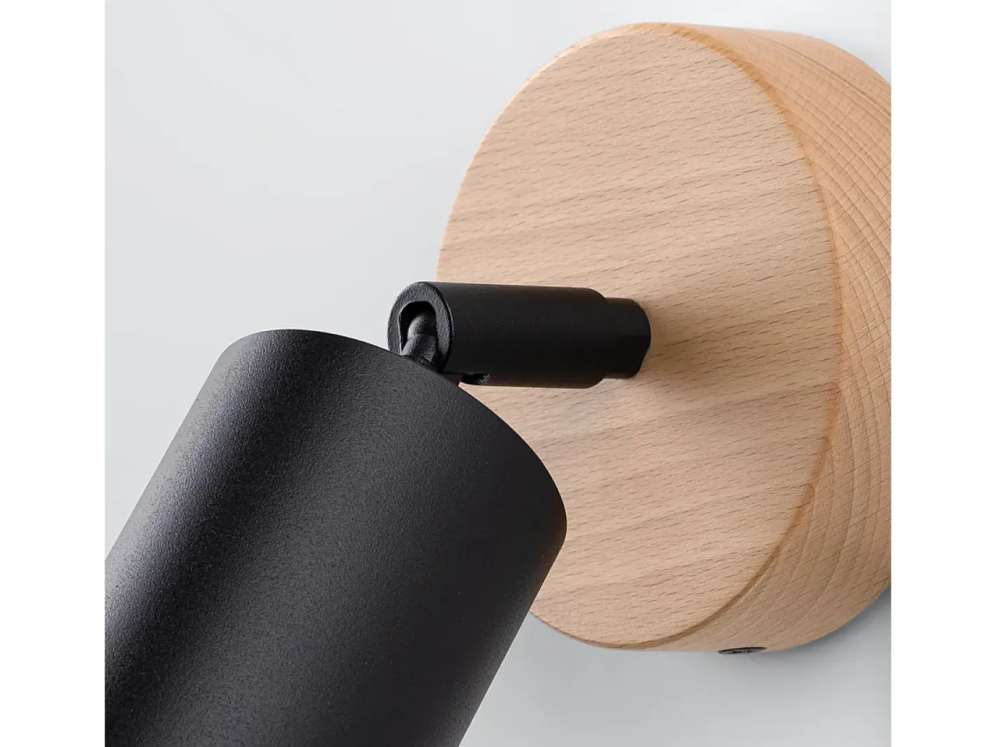 Sollux Lighting Aplique Para Pared-Lámparas de pared Flare moderno de acero/madera - 1 fuentes luminosas 4000K - L.16 x A.16 cm - madera negra Negro