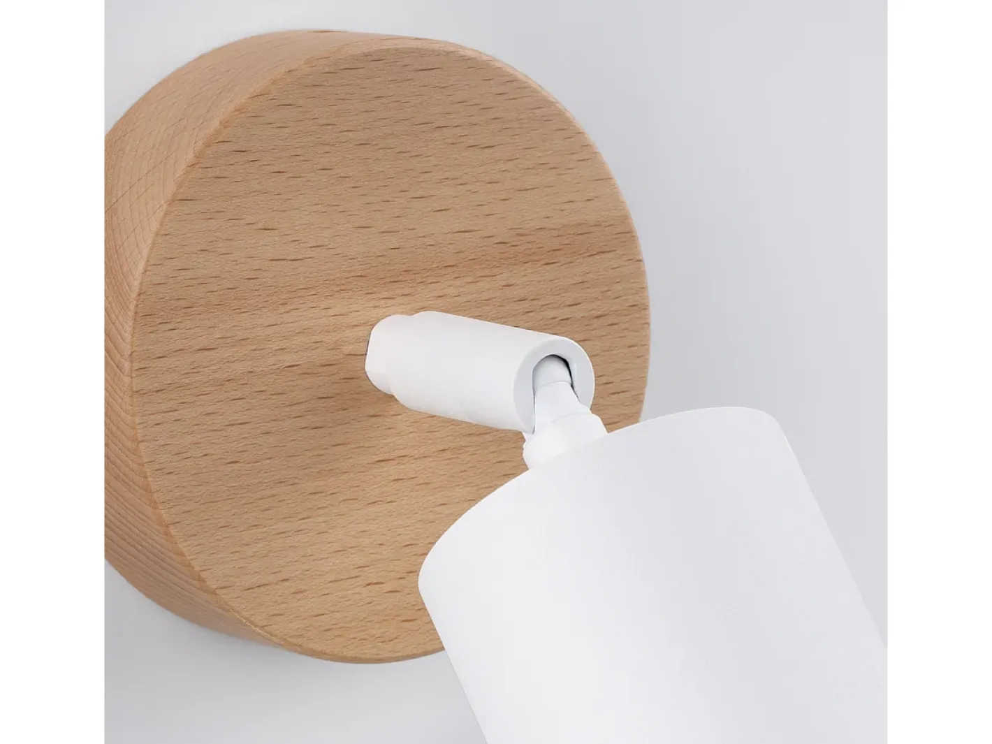 Sollux Lighting Lámparas de pared Flare moderno de acero/madera - 1 fuentes luminosas 4000K - L.16 x A.16 cm - madera blanca Blanco Outlet