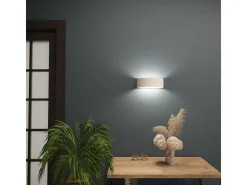 Sollux Lighting Lámparas de pared Gloim moderno de cerámica - 1 fuentes luminosas 4000K - L.20 x A.10 cm - Blanco Hot