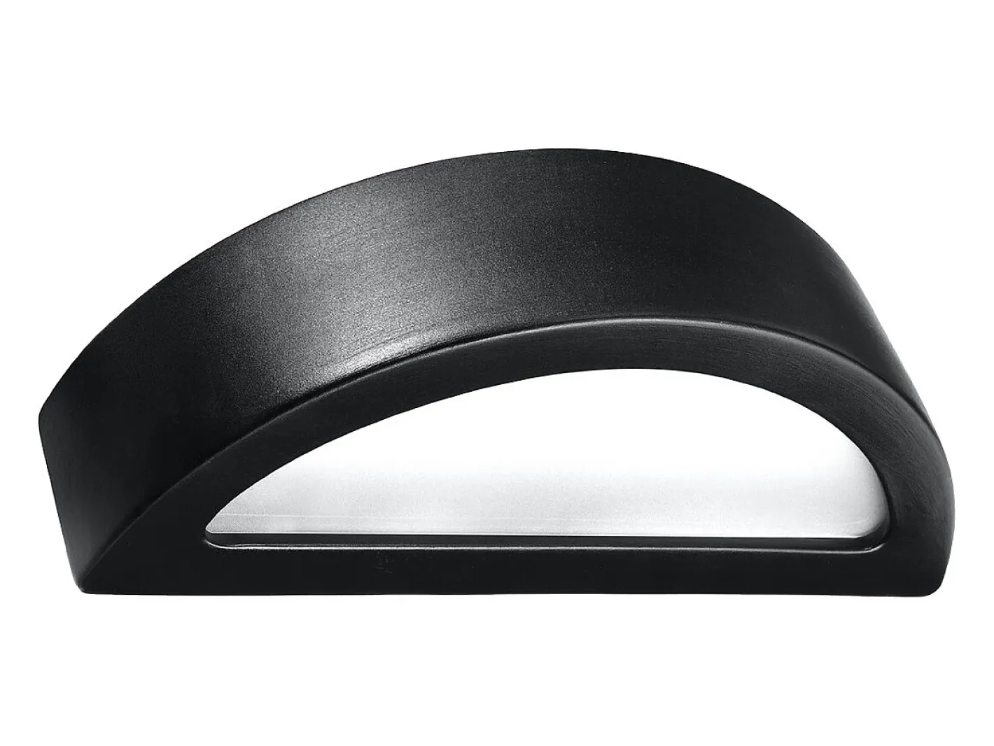 Sollux Lighting Aplique Para Pared-Lámparas de pared Gloim moderno de cerámica/vidrio - 1 fuentes luminosas 4000K - L.40,5 x A.10 cm - Negro