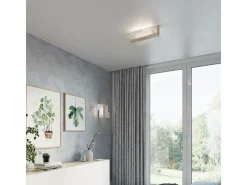 Sollux Lighting Aplique Para Pared-Lámparas de pared Ignis escandinavo de madera/vidrio - 1 fuentes luminosas 3000K - L.43 x A.30 cm - madera natural Color natural claro