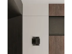Sale Sollux Lighting Lámparas de pared Ignisra moderno de acero - 1 fuentes luminosas 4000K - L.21 x A.23 cm - Negro