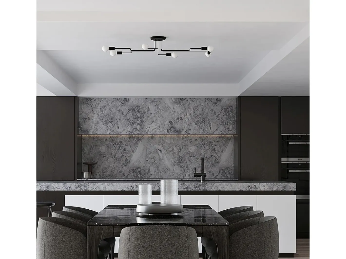 Sollux Lighting Aplique Para Pared-Lámparas de pared Infinix industrial de acero - 1 fuentes luminosas 3000K - L.8,5 x A.20 cm - Negro