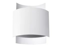 Sollux Lighting Lámparas de pared Influx industrial de acero - 1 fuentes luminosas 3000K - L.22 x A.23 cm - Blanco Discount