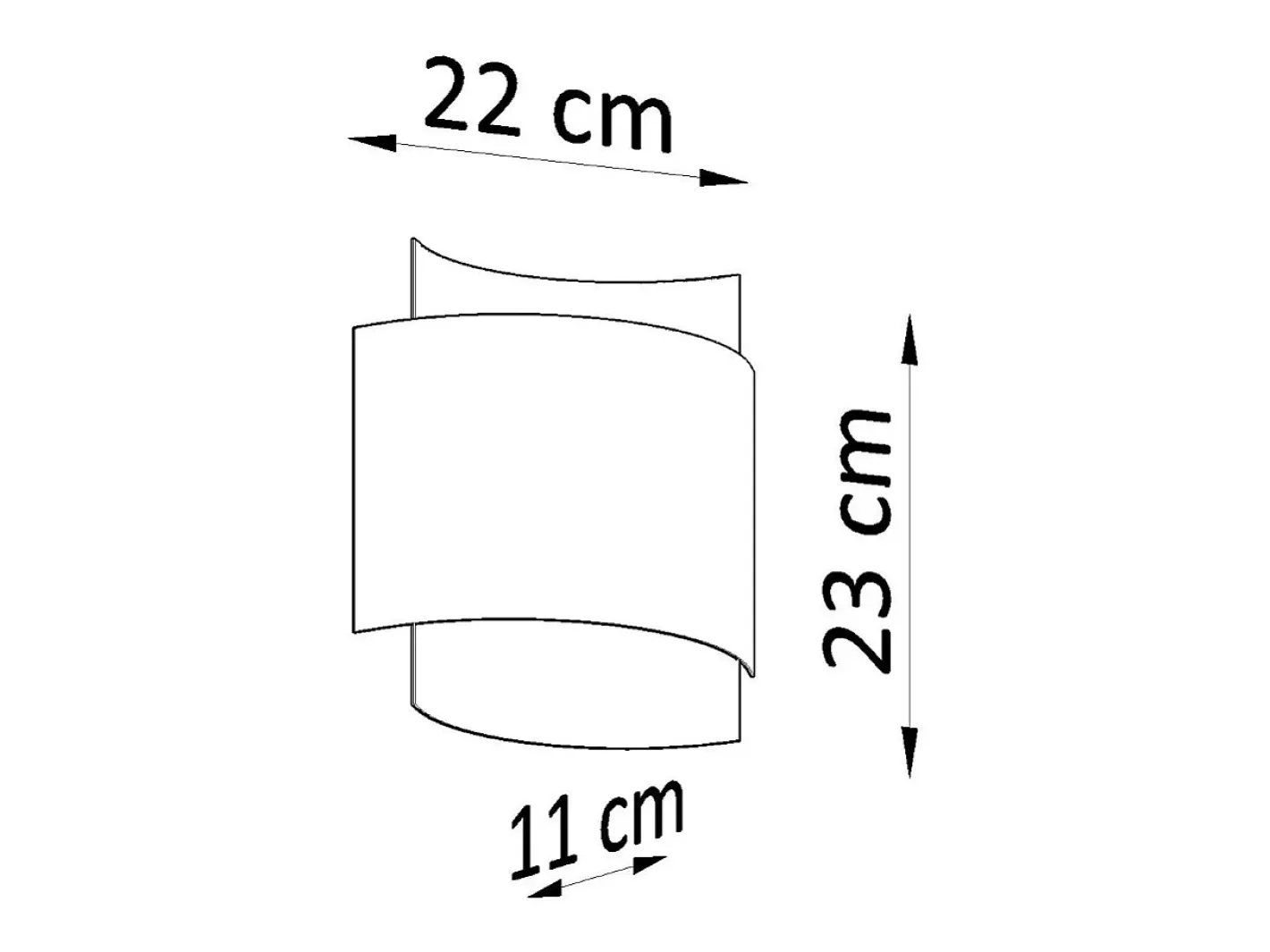 Sollux Lighting Lámparas de pared Influx industrial de acero - 1 fuentes luminosas 3000K - L.22 x A.23 cm - Blanco Discount
