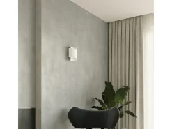 Sollux Lighting Lámparas de pared Influx industrial de acero - 1 fuentes luminosas 3000K - L.22 x A.23 cm - Blanco Discount