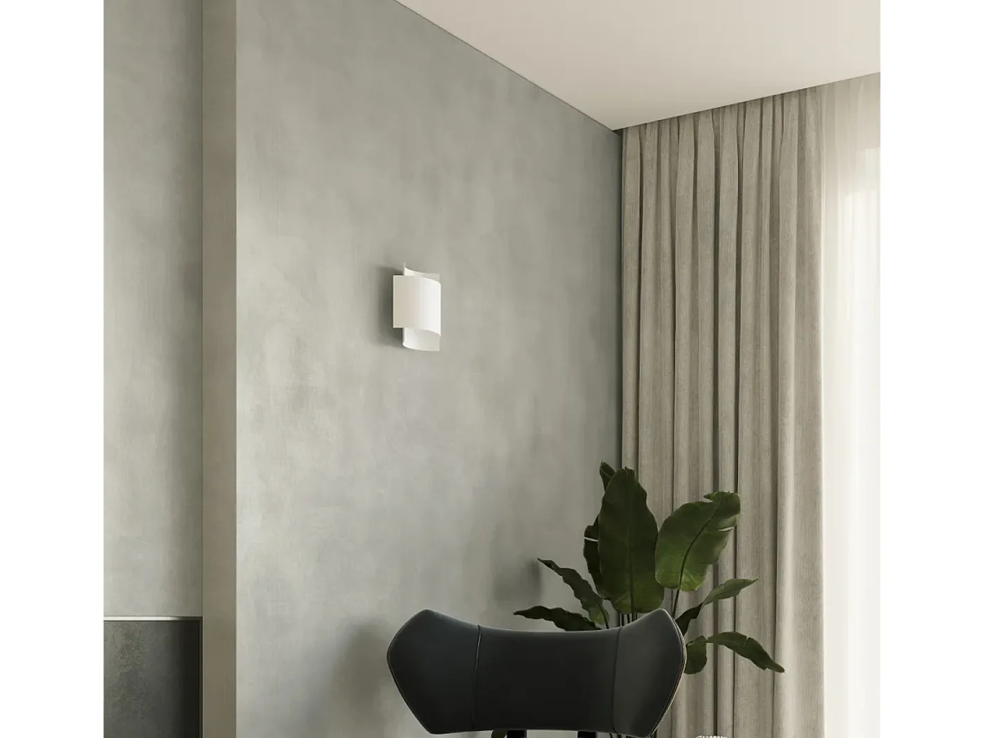 Sollux Lighting Lámparas de pared Influx industrial de acero - 1 fuentes luminosas 3000K - L.22 x A.23 cm - Blanco Discount