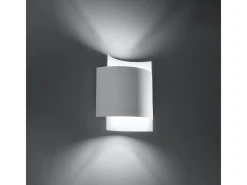 Sollux Lighting Lámparas de pared Influx industrial de acero - 1 fuentes luminosas 3000K - L.22 x A.23 cm - Blanco Discount