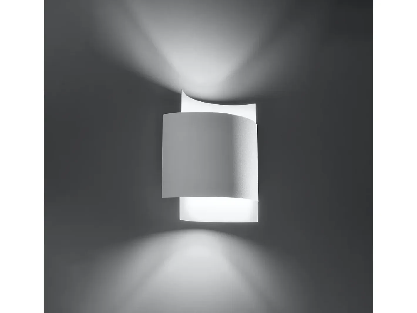 Sollux Lighting Lámparas de pared Influx industrial de acero - 1 fuentes luminosas 3000K - L.22 x A.23 cm - Blanco Discount