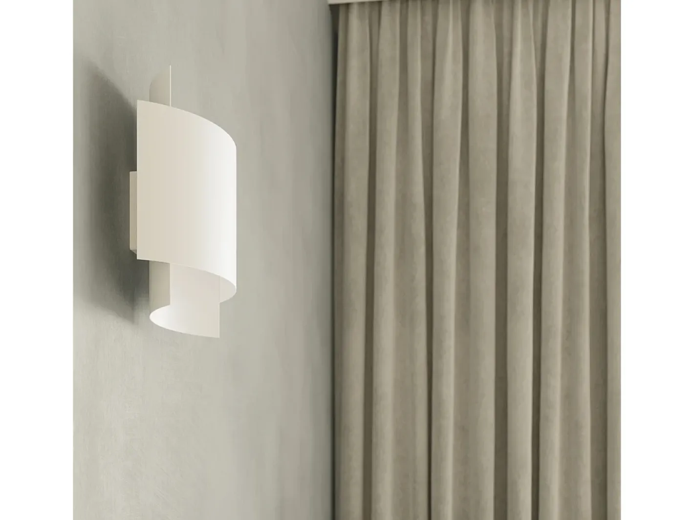 Online Sollux Lighting Lámparas de pared Influx industrial de acero - 1 fuentes luminosas 4000K - L.22 x A.23 cm - Blanco