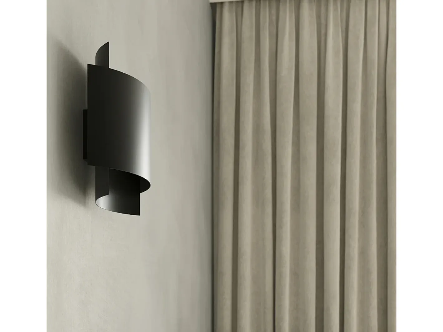 Online Sollux Lighting Lámparas de pared Influx industrial de acero - 1 fuentes luminosas 3000K - L.22 x A.23 cm - Negro