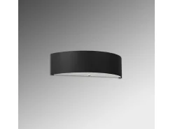 Online Sollux Lighting Lámparas de pared Kalmaris minimalista de tela/vidrio/acero - 2 fuentes luminosas 3000K - L.45 x A.12 cm - Negro