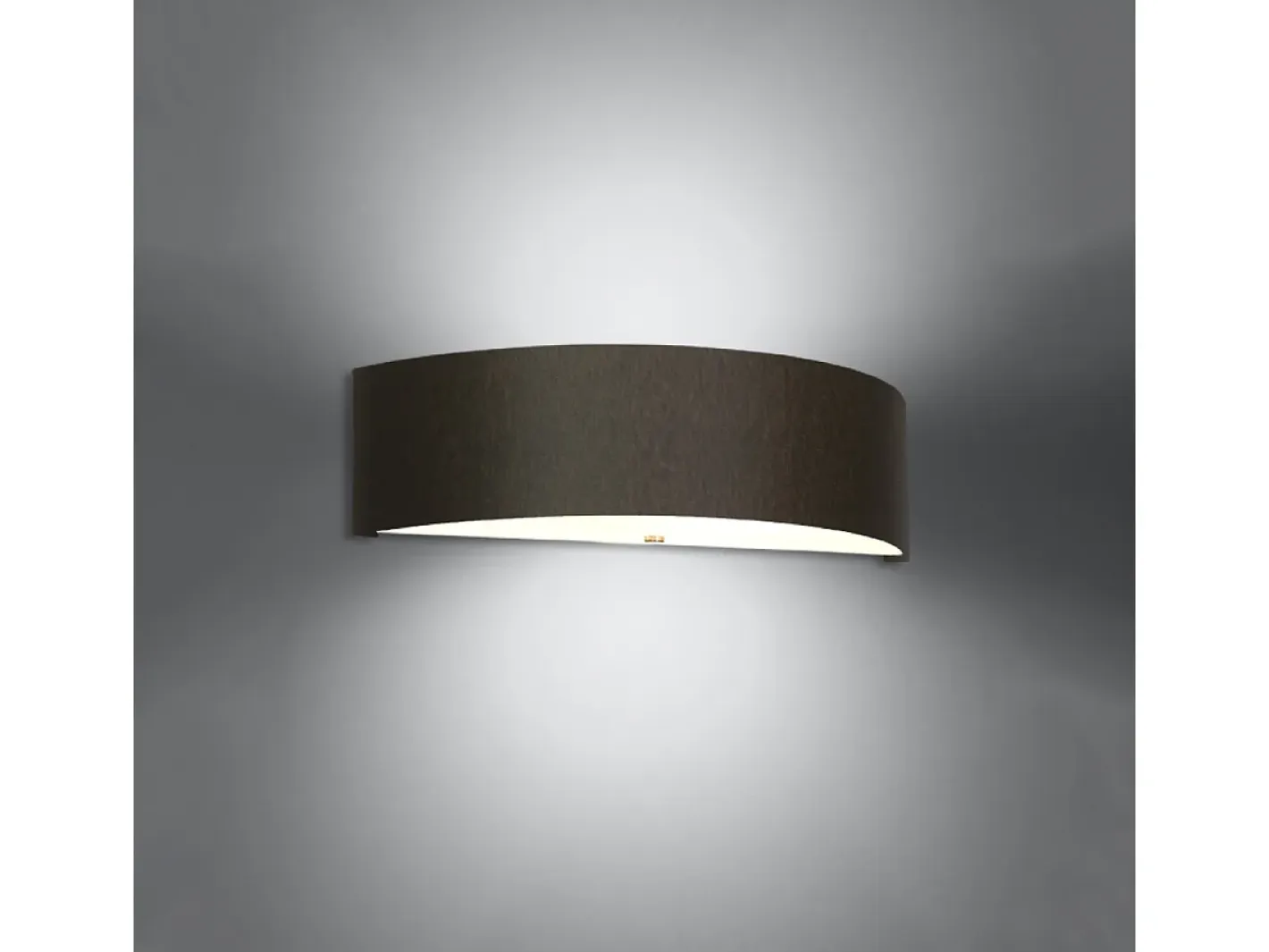 Sollux Lighting Lámparas de pared Kalmaris minimalista de tela/vidrio/acero - 2 fuentes luminosas 4000K - L.45 x A.12 cm - Negro Best