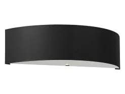 Sollux Lighting Lámparas de pared Kalmaris minimalista de tela/vidrio/acero - 2 fuentes luminosas 4000K - L.45 x A.12 cm - Negro Best
