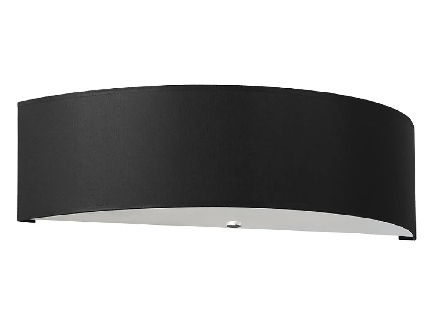 Sollux Lighting Lámparas de pared Kalmaris minimalista de tela/vidrio/acero - 2 fuentes luminosas 4000K - L.45 x A.12 cm - Negro Best
