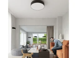 Sollux Lighting Lámparas de pared Kalmaris minimalista de tela/vidrio/acero - 2 fuentes luminosas 4000K - L.45 x A.12 cm - Negro Best