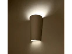 Sollux Lighting Lámparas de pared Lanoo moderno de cerámica - 1 fuentes luminosas 4000K - L.16,5 x A.29 cm - Blanco Outlet