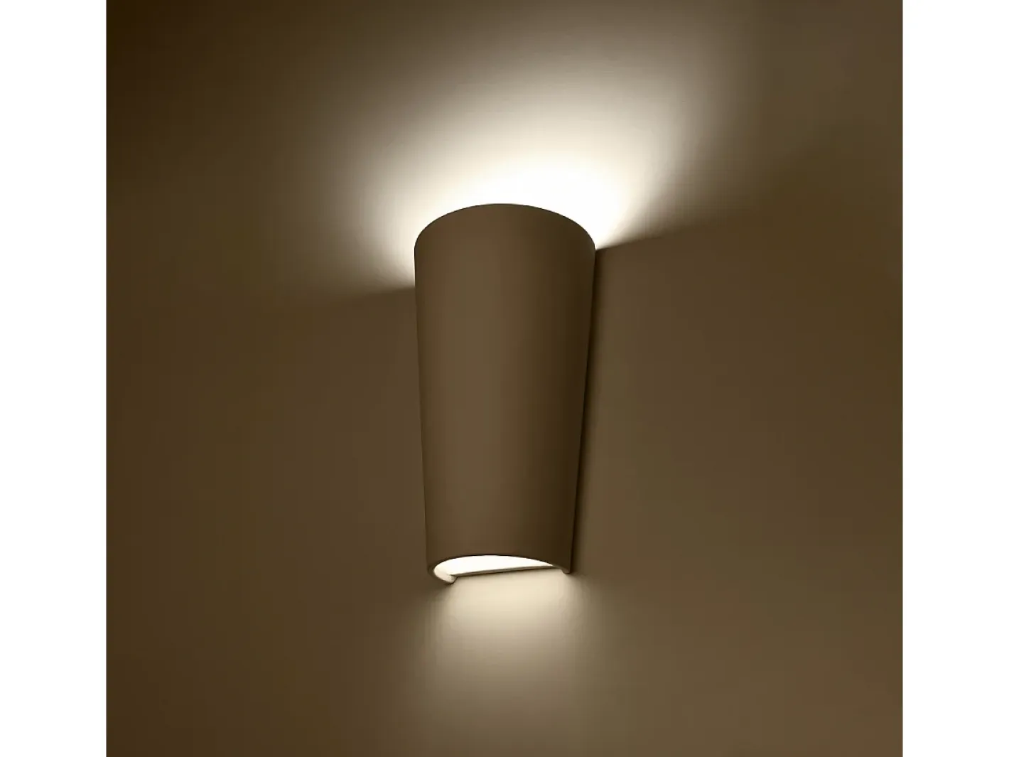 Sollux Lighting Lámparas de pared Lanoo moderno de cerámica - 1 fuentes luminosas 4000K - L.16,5 x A.29 cm - Blanco Outlet