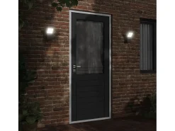 Aplique Para Pared-Lámparas de pared LED de exterior 2 uds aluminio fundido ES878716 Negro