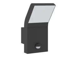 Aplique Para Pared-Lámparas de pared LED exterior con sensor 2 uds aluminio ES338334 Negro