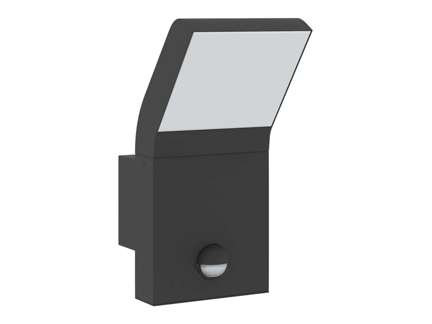 Aplique Para Pared-Lámparas de pared LED exterior con sensor 2 uds aluminio ES338334 Negro