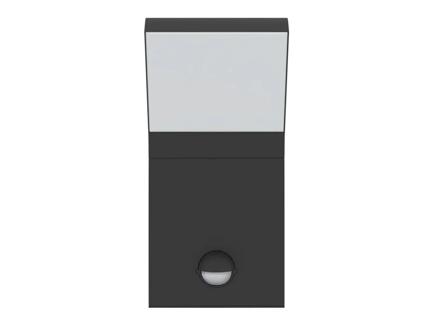 Aplique Para Pared-Lámparas de pared LED exterior con sensor 2 uds aluminio ES338334 Negro