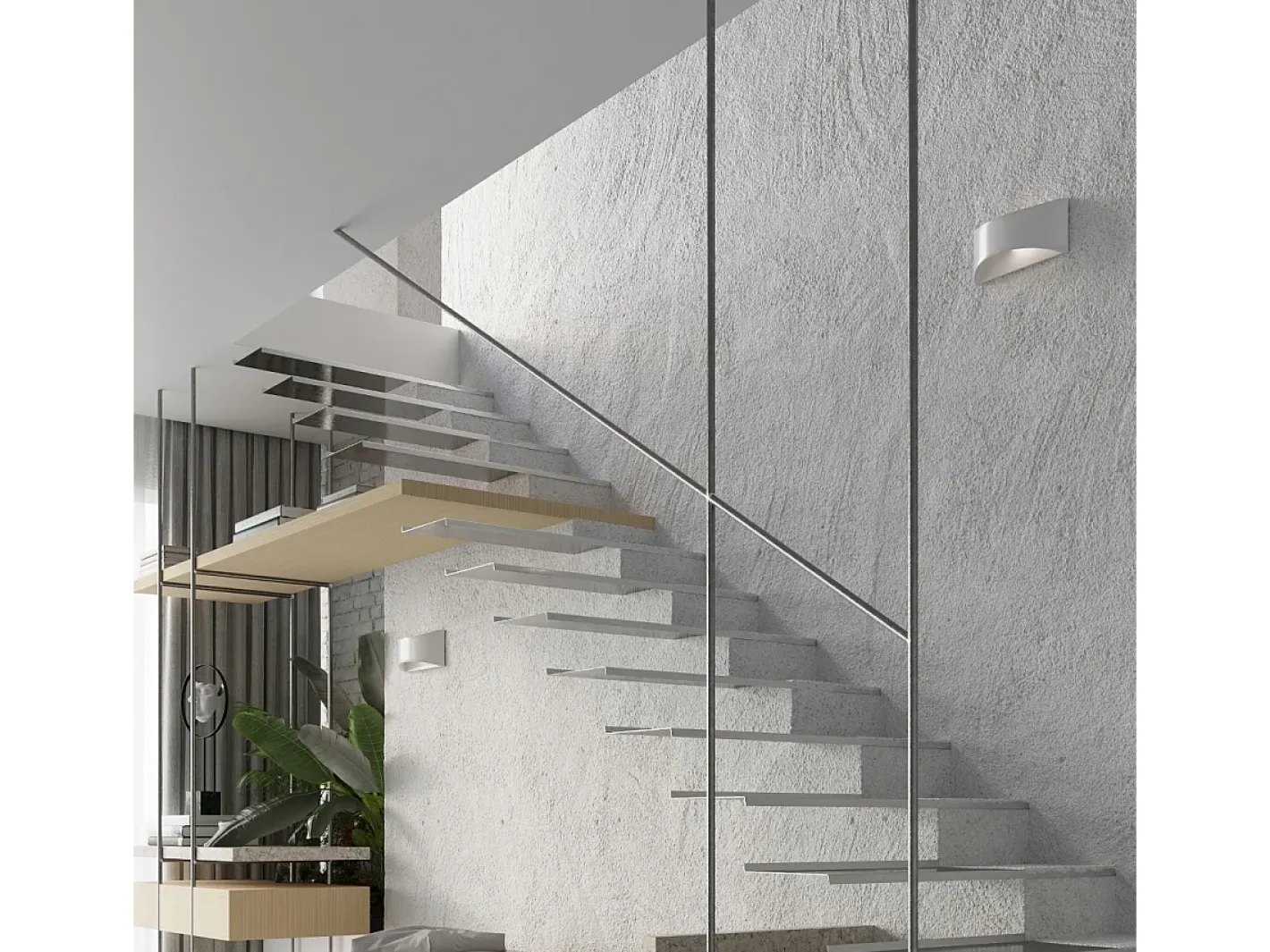 Sollux Lighting Lámparas de pared Litte moderno de cerámica - 1 fuentes luminosas 3000K - L.31,5 x A.14,5 cm - Blanco New