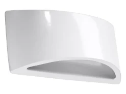 Sollux Lighting Lámparas de pared Litte moderno de cerámica - 1 fuentes luminosas 3000K - L.31,5 x A.14,5 cm - Blanco New
