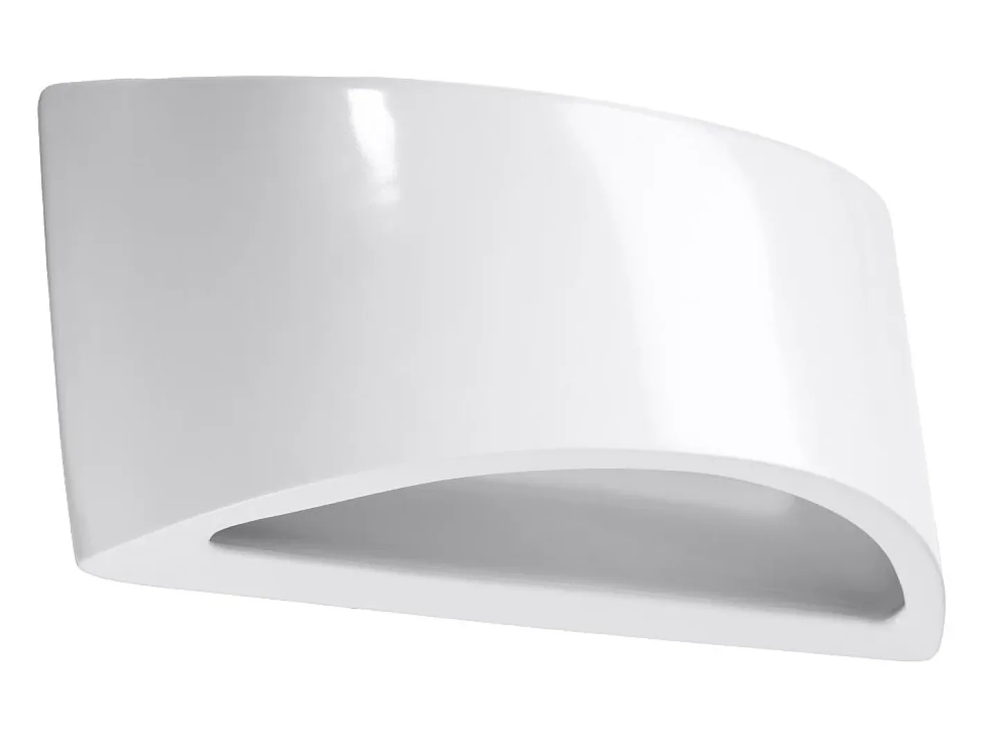 Sollux Lighting Lámparas de pared Litte moderno de cerámica - 1 fuentes luminosas 3000K - L.31,5 x A.14,5 cm - Blanco New