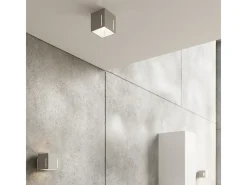 Sollux Lighting Lámparas de pared Luminara moderno de aluminio - 1 fuentes luminosas 4000K - L.10 x A.10 cm - Gris Outlet