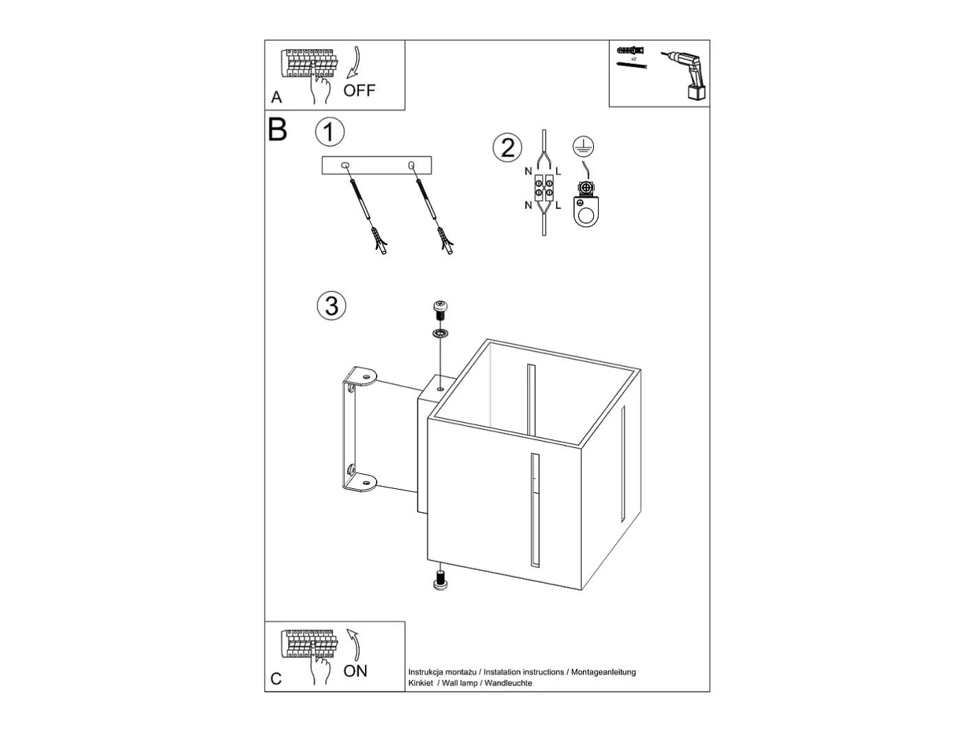 Sollux Lighting Aplique Para Pared-Lámparas de pared Luminara moderno de aluminio - 1 fuentes luminosas 3000K - L.10 x A.10 cm - Negro