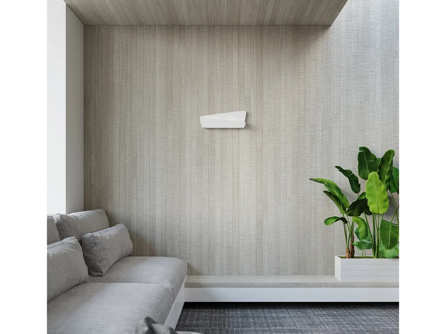 Sale Sollux Lighting Lámparas de pared Lumivea moderno de acero - 2 fuentes luminosas 4000K - L.40 x A.15 cm - Blanco