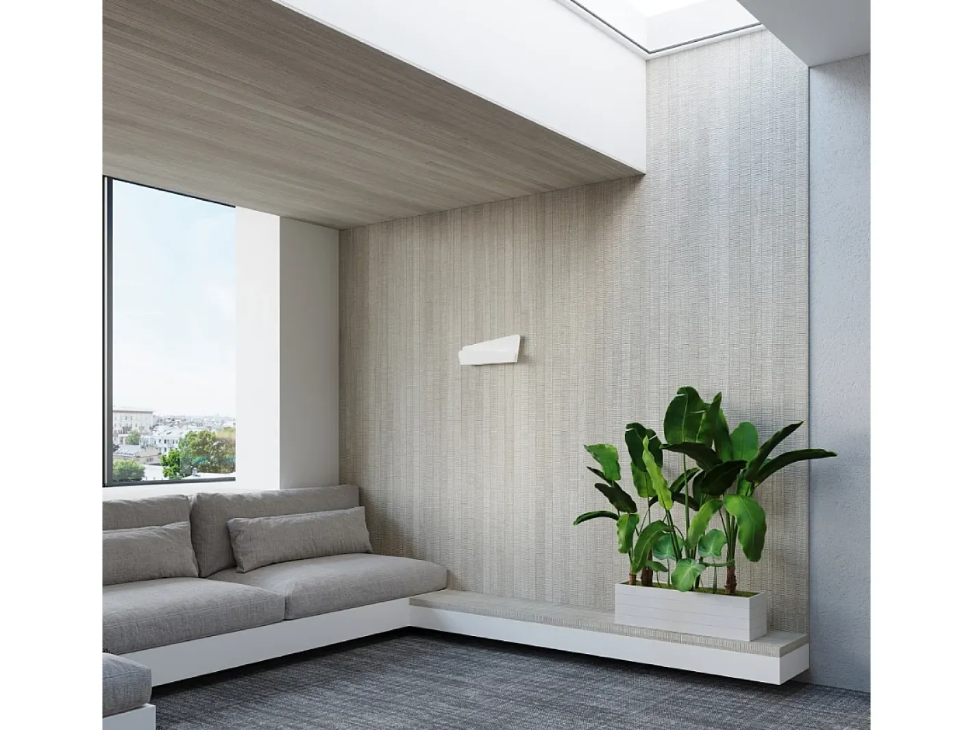 Sale Sollux Lighting Lámparas de pared Lumivea moderno de acero - 2 fuentes luminosas 4000K - L.40 x A.15 cm - Blanco