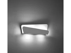 Sale Sollux Lighting Lámparas de pared Lumivea moderno de acero - 2 fuentes luminosas 4000K - L.40 x A.15 cm - Blanco