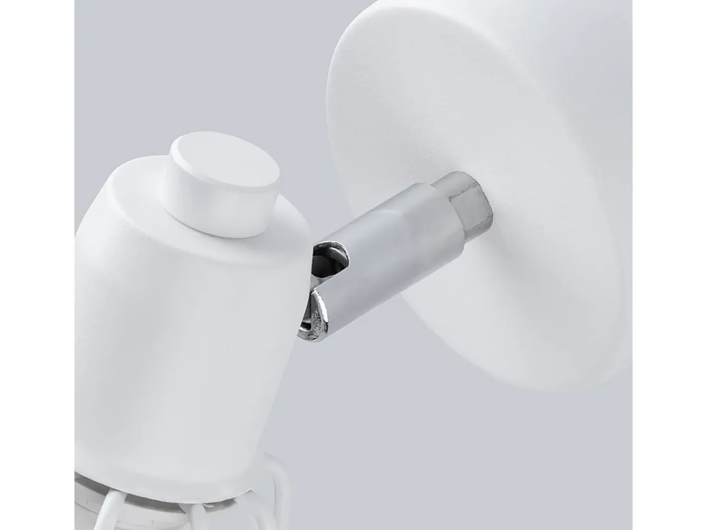 Sollux Lighting Lámparas de pared Lunova moderno de acero - 1 fuentes luminosas 4000K - L.18 x A.18 cm - Blanco