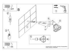 Sollux Lighting Lámparas de pared Lunova moderno de acero - 1 fuentes luminosas 4000K - L.18 x A.18 cm - Blanco