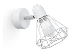Clearance Sollux Lighting Lámparas de pared Lunova moderno de acero - 1 fuentes luminosas 3000K - L.18 x A.18 cm - Blanco