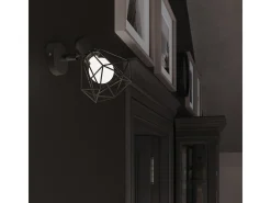 Sollux Lighting Lámparas de pared Lunova moderno de acero - 1 fuentes luminosas 4000K - L.18 x A.18 cm - Negro