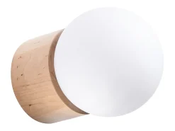 Sollux Lighting Lámparas de pared Lust moderno de madera - 1 fuentes luminosas 3000K - L.12 x A.12 cm - madera natural Color natural claro Sale