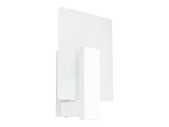 Sollux Lighting Lámparas de pared Nappo escandinavo de madera/vidrio - 1 fuentes luminosas 3000K - L.16 x A.30,5 cm - Blanco