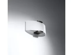 Sollux Lighting Lámparas de pared Nerilo moderno de madera/vidrio - 2 fuentes luminosas 3000K - L.33 x A.14 cm - wengué/blanco Beige Online