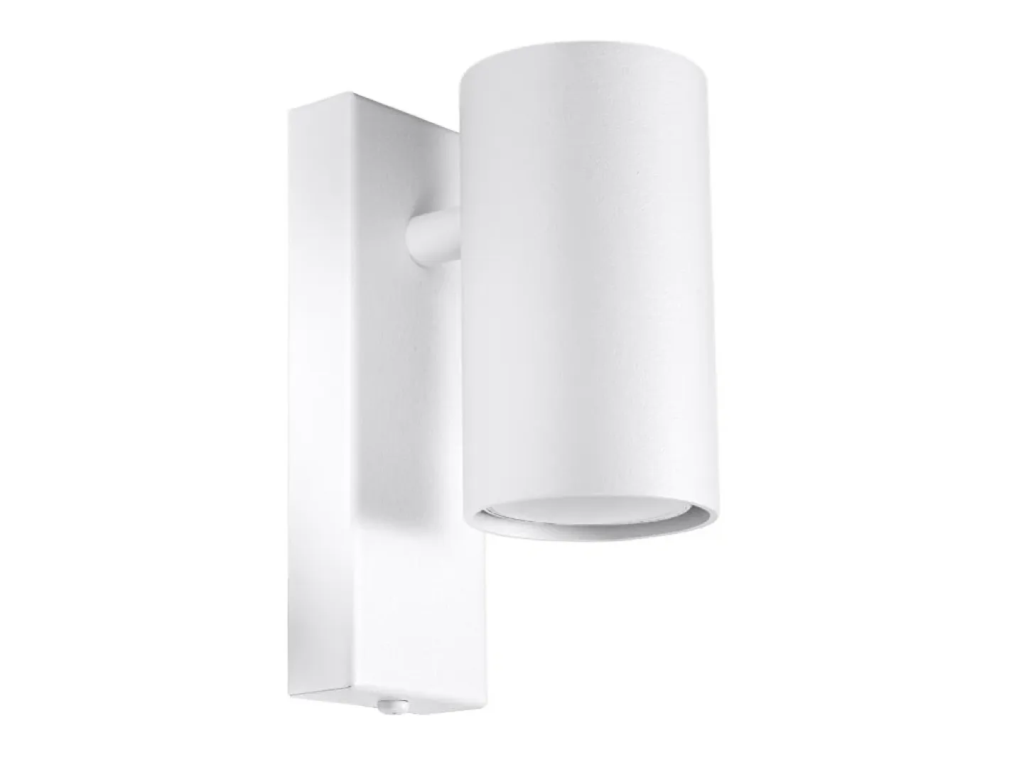 Outlet Sollux Lighting Lámparas de pared Nutiq moderno de acero - 1 fuentes luminosas 3000K - L.6 x A.15 cm - Blanco
