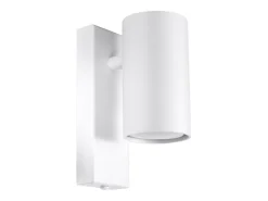 Outlet Sollux Lighting Lámparas de pared Nutiq moderno de acero - 1 fuentes luminosas 3000K - L.6 x A.15 cm - Blanco